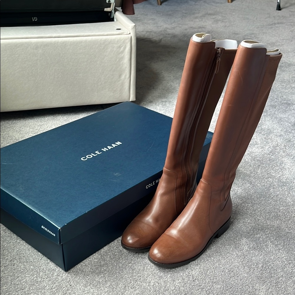 Cole Haan Noelle Boot in Chestnut Leather